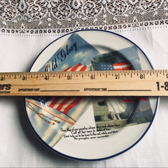 Rosanna Old Glory Porcelain Plate Made in Italy - Picture 5 of 5